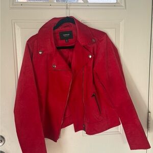 Torrid Bold Red faux suede jacket